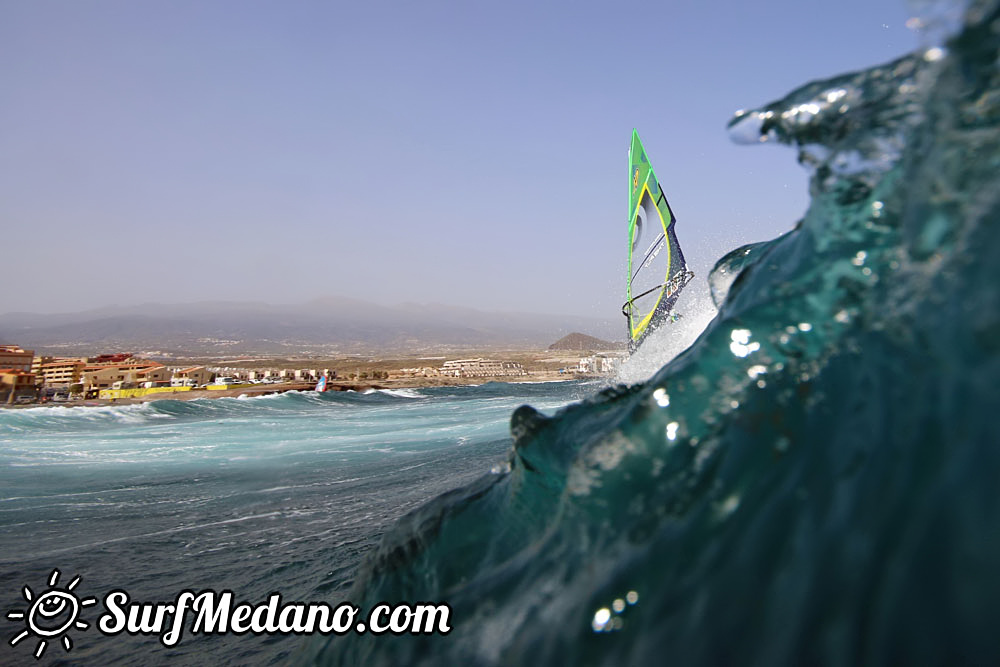  Wave windsurfing at El Cabezo in El Medano 01-03-2017 Tenerife