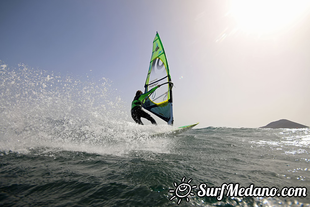  Wave windsurfing at El Cabezo in El Medano 01-03-2017 Tenerife