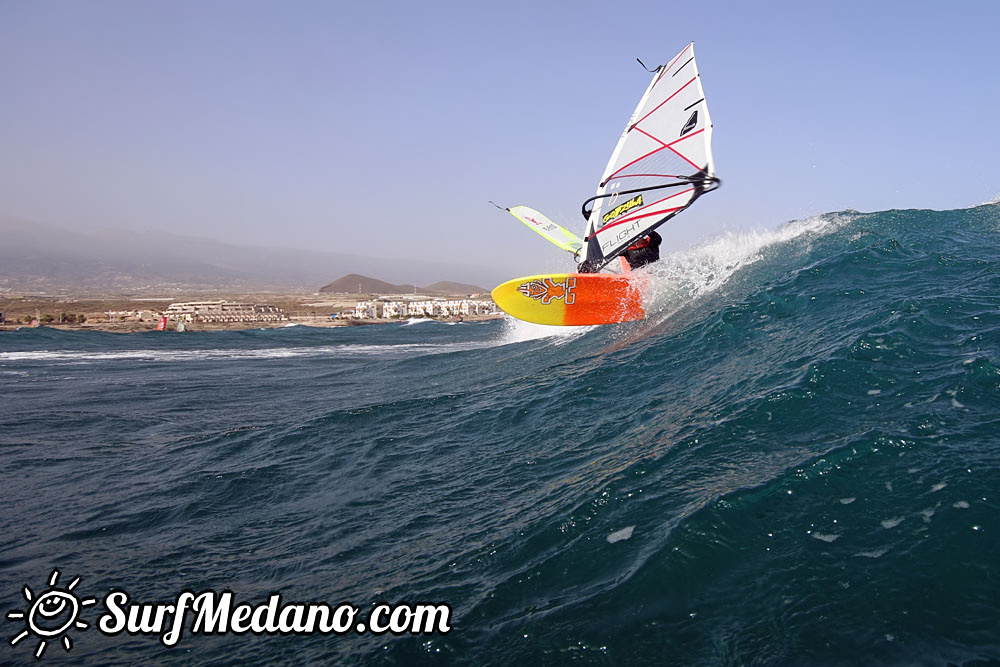  Wave windsurfing at El Cabezo in El Medano 01-03-2017 Tenerife