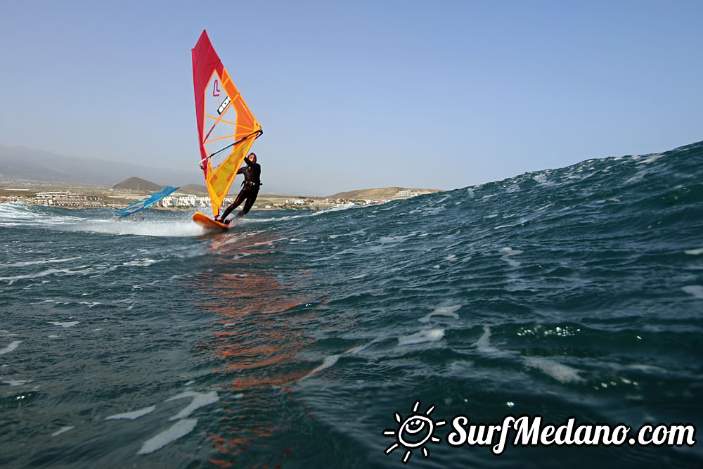  Wave windsurfing at El Cabezo in El Medano 01-03-2017 Tenerife