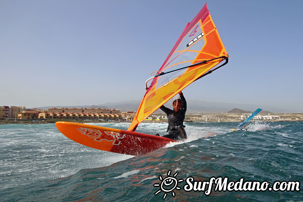  Wave windsurfing at El Cabezo in El Medano 01-03-2017 Tenerife