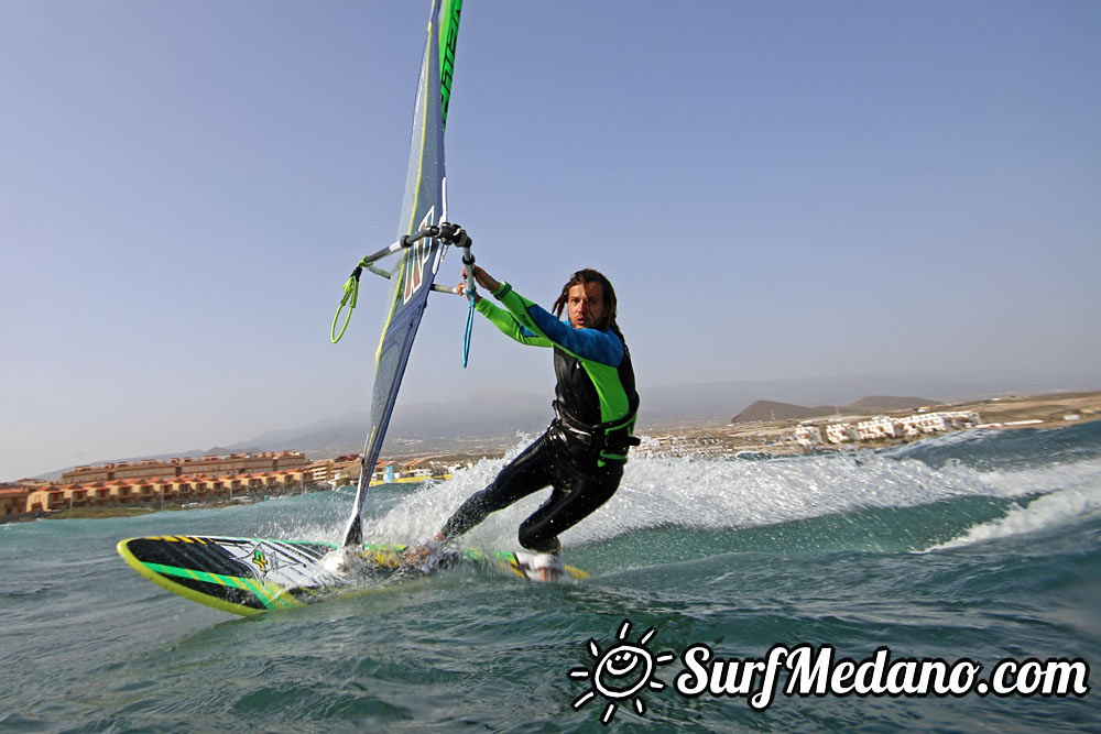  Wave windsurfing at El Cabezo in El Medano 01-03-2017 Tenerife