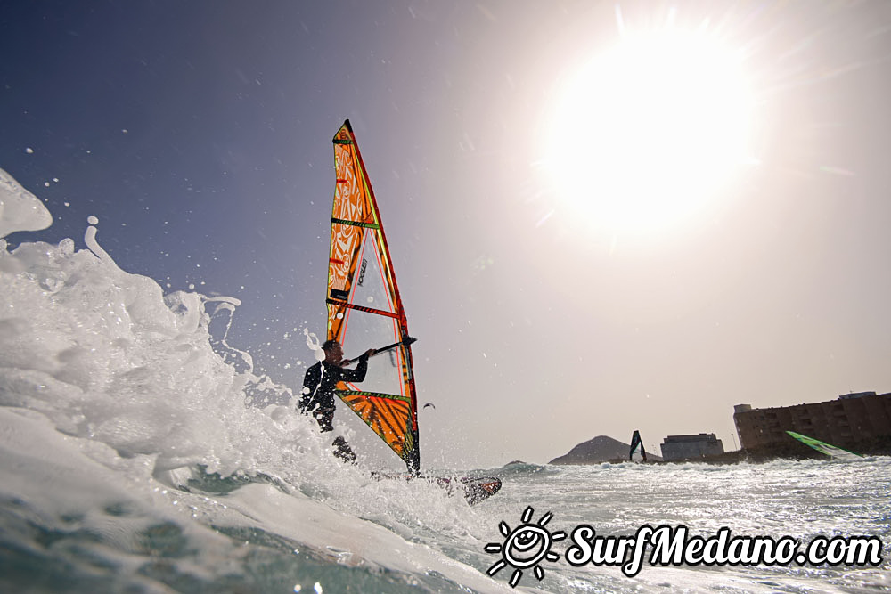  Wave windsurfing at El Cabezo in El Medano 01-03-2017 Tenerife
