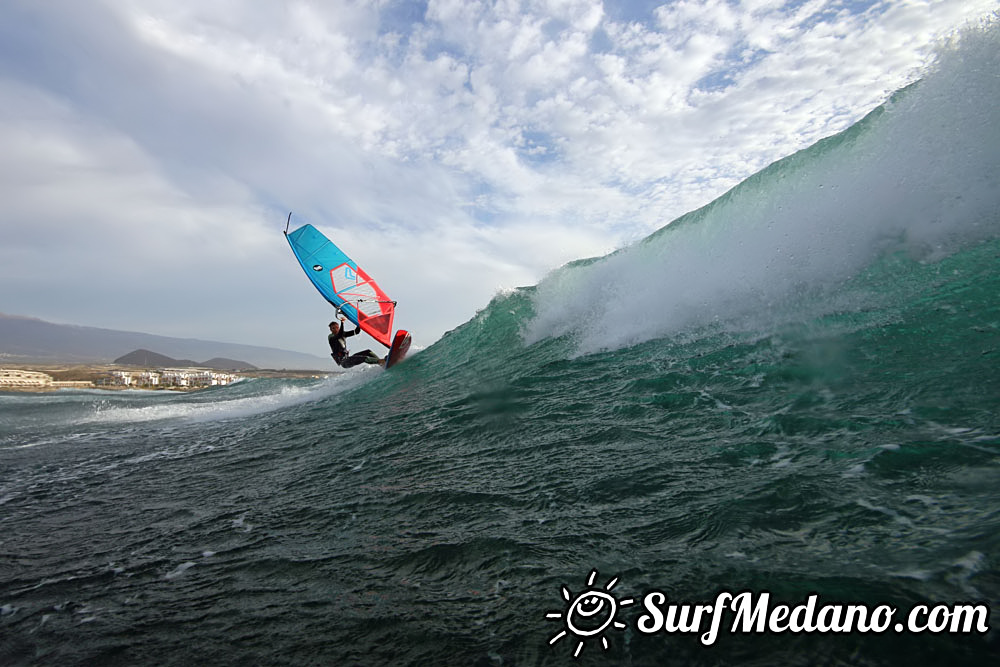  Early morning windsurfing at EL Cabezo in El Medano 06-03-2016 Tenerife