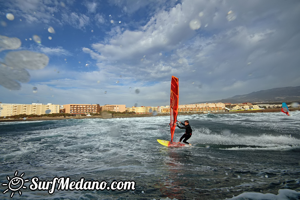  Early morning windsurfing at EL Cabezo in El Medano 06-03-2016 Tenerife