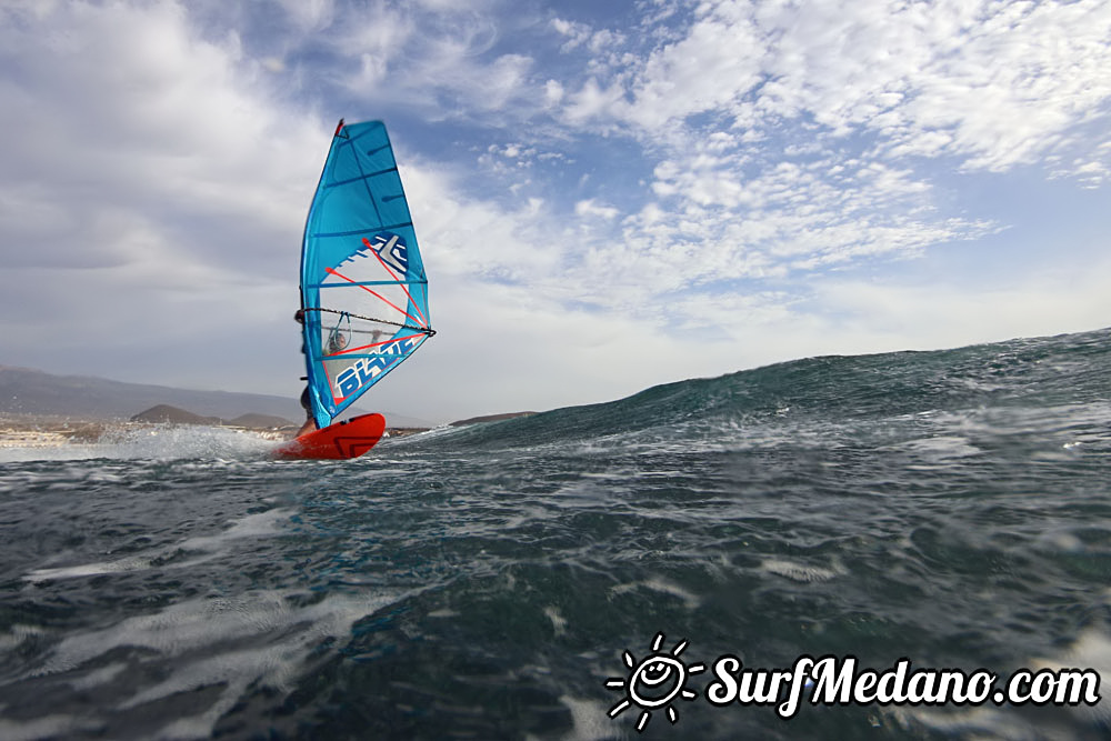  Early morning windsurfing at EL Cabezo in El Medano 06-03-2016 Tenerife