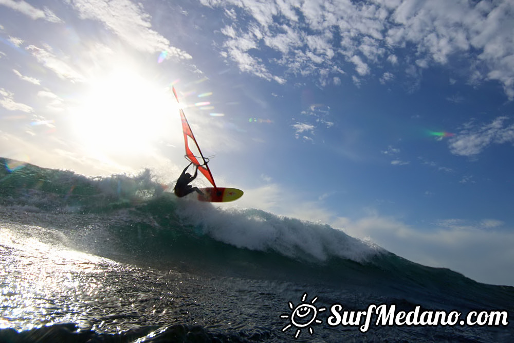  Early morning windsurfing at EL Cabezo in El Medano 06-03-2016 Tenerife