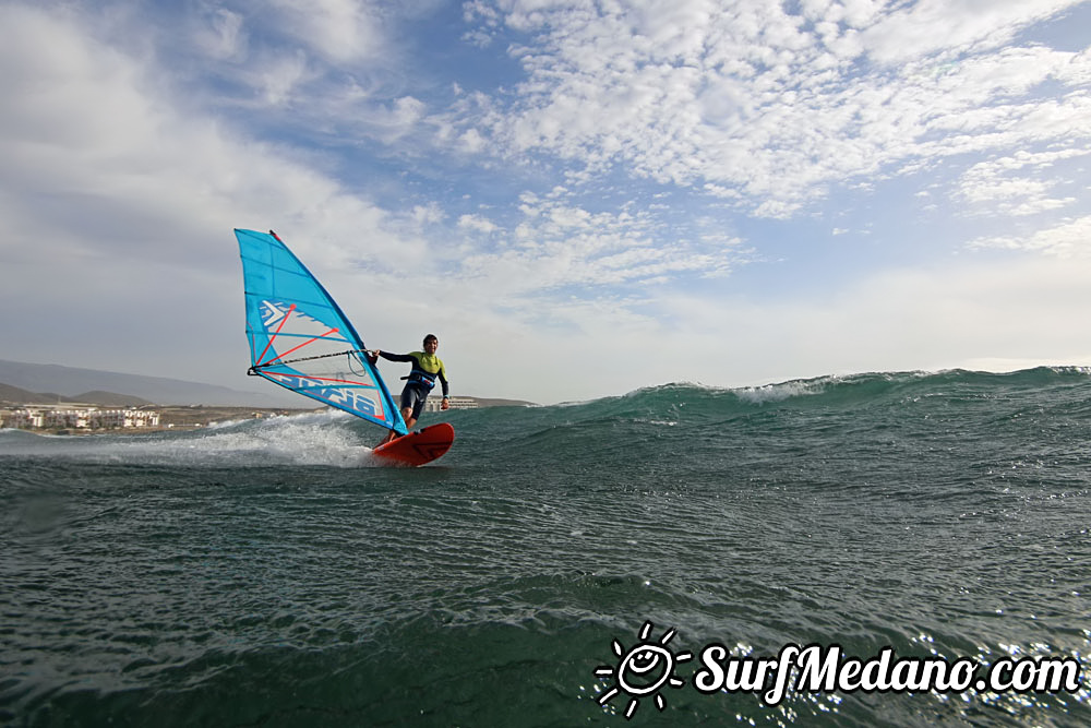  Early morning windsurfing at EL Cabezo in El Medano 06-03-2016 Tenerife