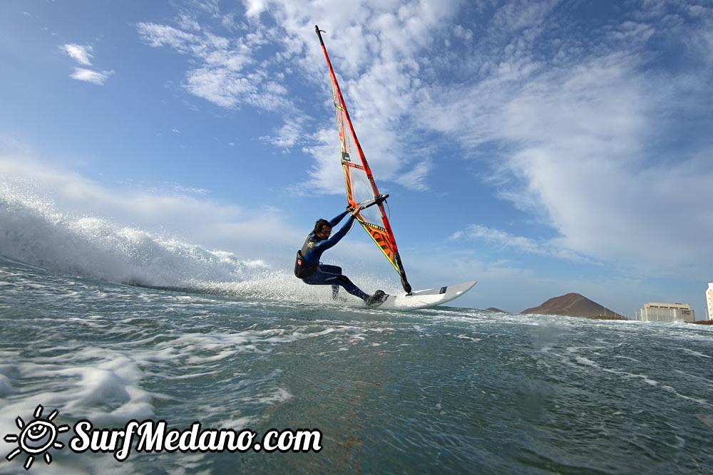  Early morning windsurfing at EL Cabezo in El Medano 06-03-2016 Tenerife