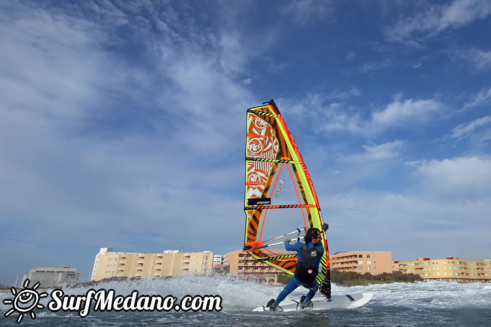  Early morning windsurfing at EL Cabezo in El Medano 06-03-2016 Tenerife