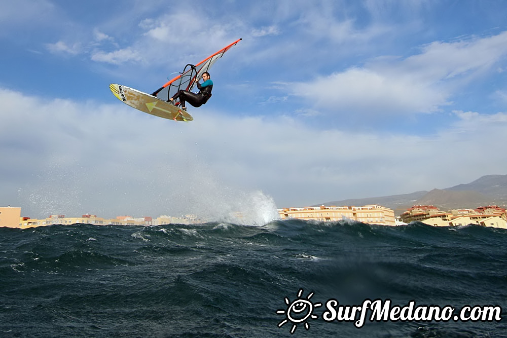  Early morning windsurfing at EL Cabezo in El Medano 06-03-2016 Tenerife
