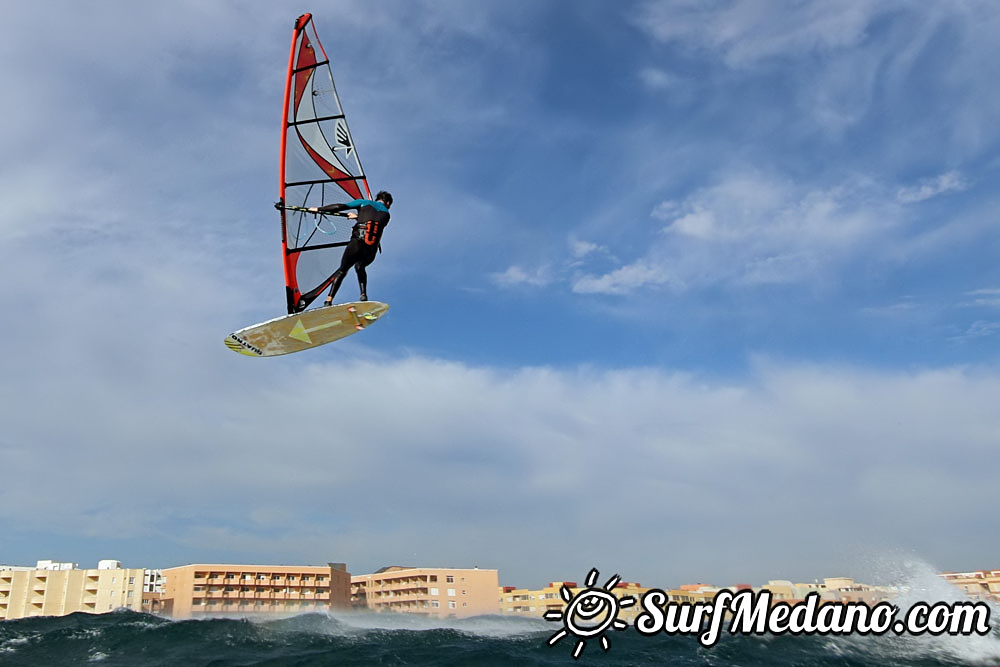  Early morning windsurfing at EL Cabezo in El Medano 06-03-2016 Tenerife