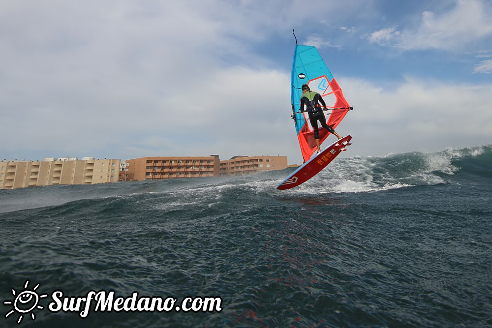  Early morning windsurfing at EL Cabezo in El Medano 06-03-2016 Tenerife