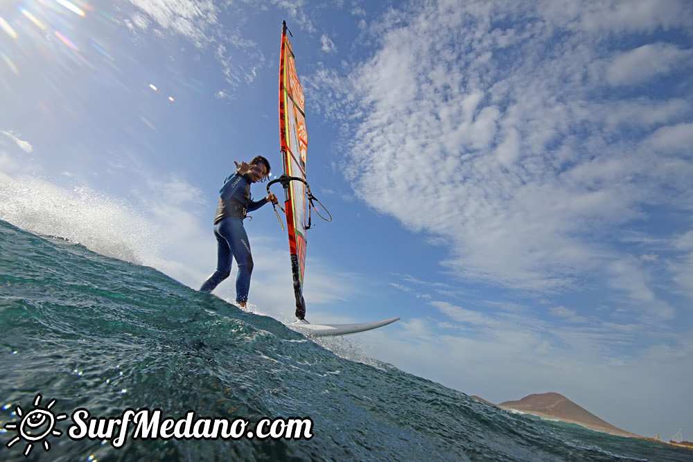  Early morning windsurfing at EL Cabezo in El Medano 06-03-2016 Tenerife