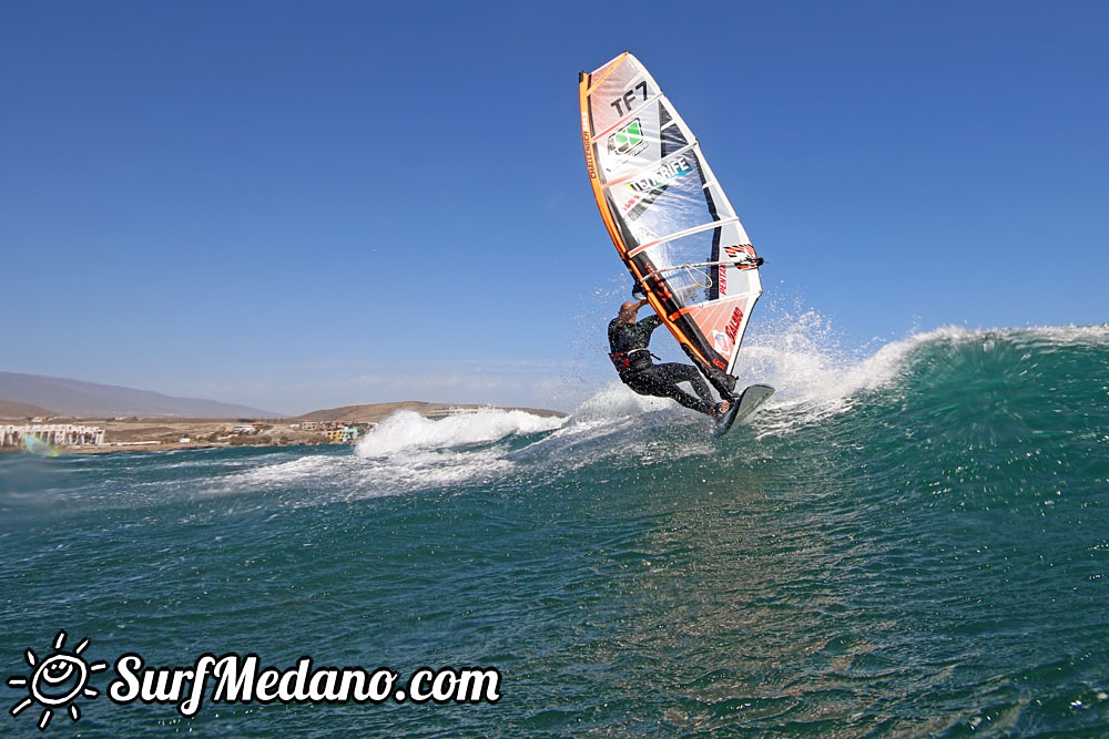  Wave windsurfing at El Cabezo in EL Medano 12-03-2017 Tenerife