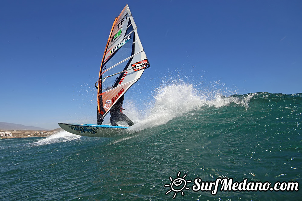  Wave windsurfing at El Cabezo in EL Medano 12-03-2017 Tenerife