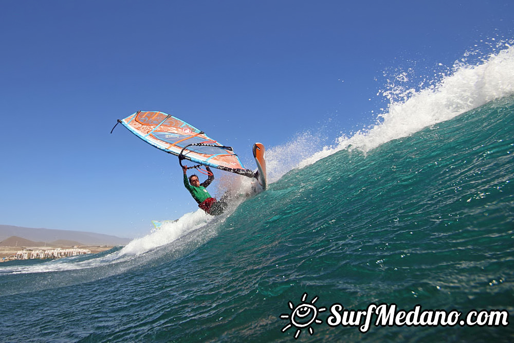  Wave windsurfing at El Cabezo in EL Medano 12-03-2017 Tenerife