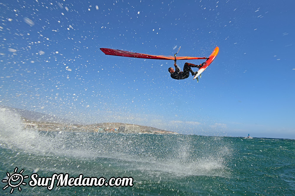  Wave windsurfing at El Cabezo in EL Medano 12-03-2017 Tenerife