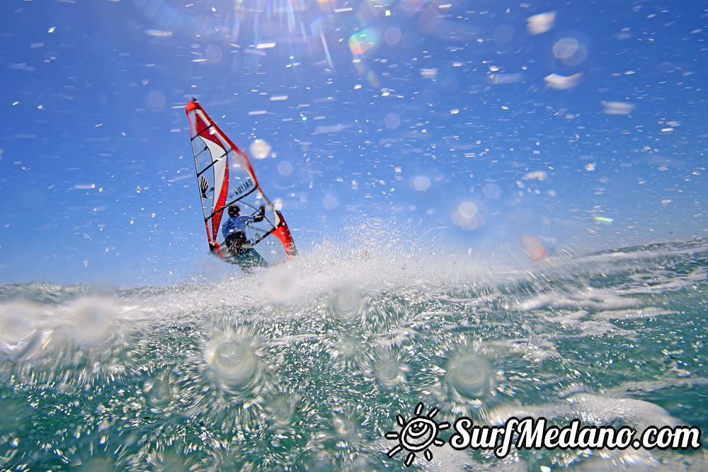  Wave windsurfing at El Cabezo in EL Medano 12-03-2017 Tenerife