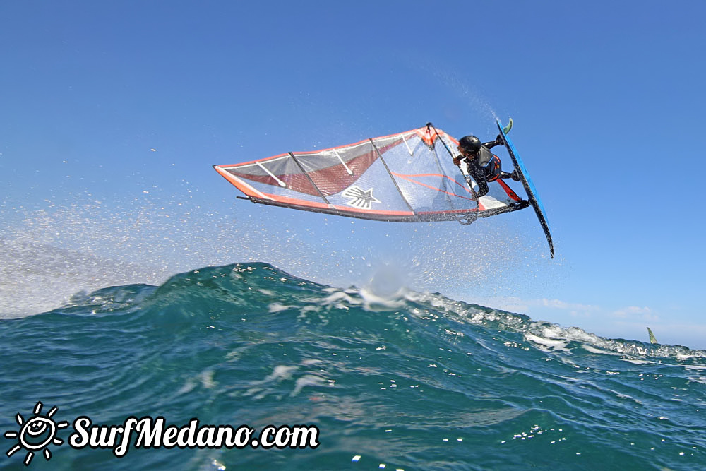  Wave windsurfing at El Cabezo in EL Medano 12-03-2017 Tenerife