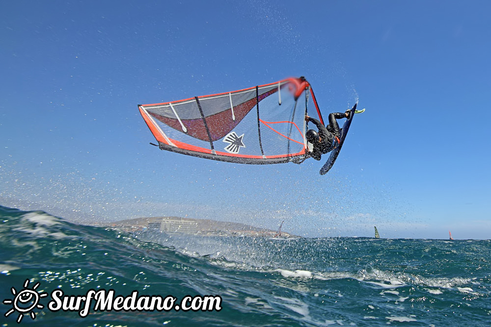  Wave windsurfing at El Cabezo in EL Medano 12-03-2017 Tenerife