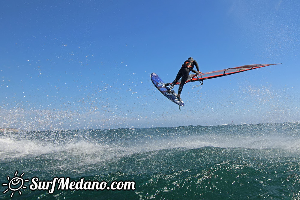  Wave windsurfing at El Cabezo in EL Medano 12-03-2017 Tenerife