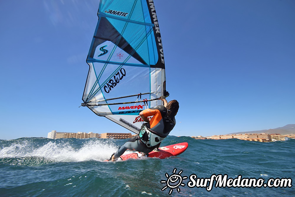  Wave windsurfing at El Cabezo in EL Medano 12-03-2017 Tenerife