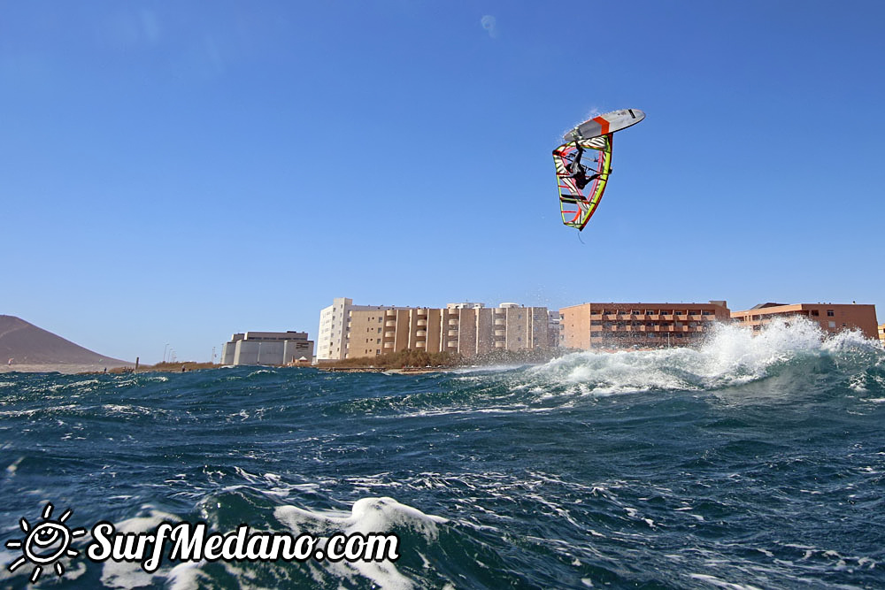  Wave windsurfing at El Cabezo in EL Medano 12-03-2017 Tenerife