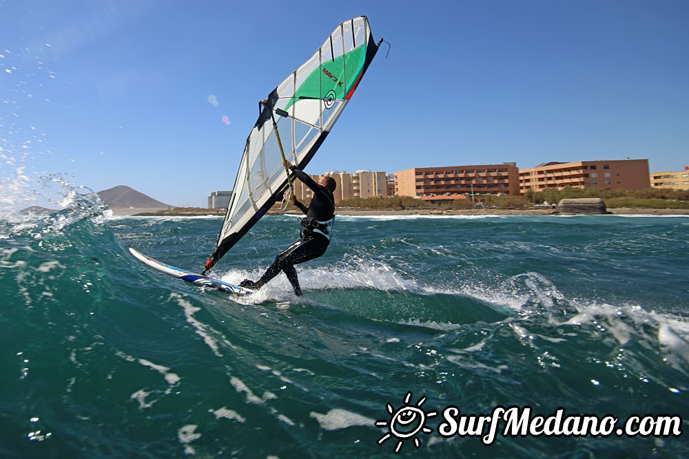  Wave windsurfing at El Cabezo in EL Medano 12-03-2017 Tenerife