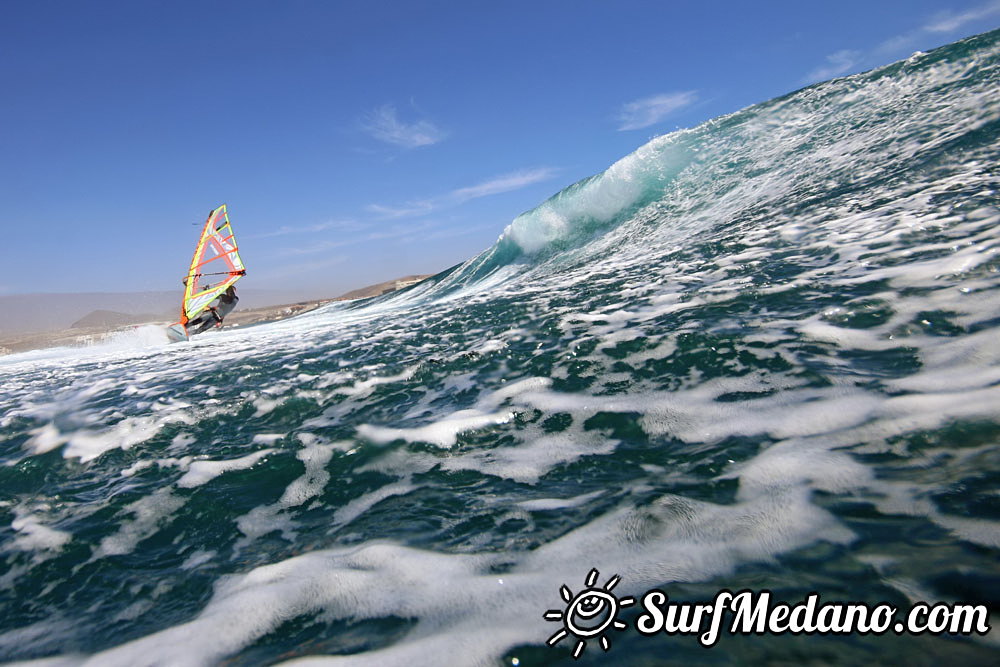  Wave windsurfing at El Cabezo in El Medano Tenerife 13-03-2017 Tenerife