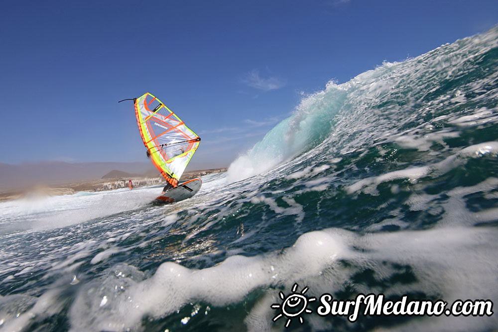  Wave windsurfing at El Cabezo in El Medano Tenerife 13-03-2017 Tenerife