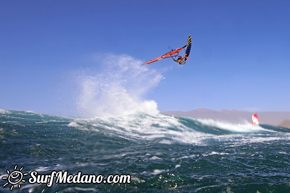  Wave windsurfing at El Cabezo in El Medano Tenerife 13-03-2017 Tenerife