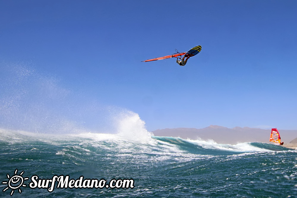  Wave windsurfing at El Cabezo in El Medano Tenerife 13-03-2017 Tenerife