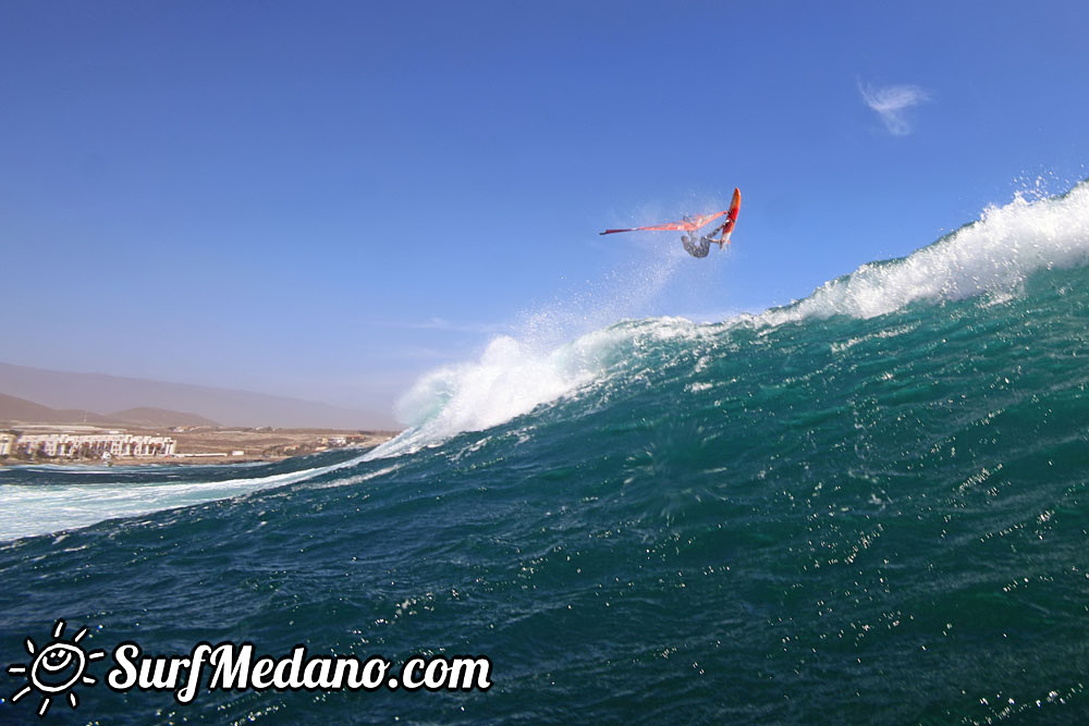  Wave windsurfing at El Cabezo in El Medano Tenerife 13-03-2017 Tenerife