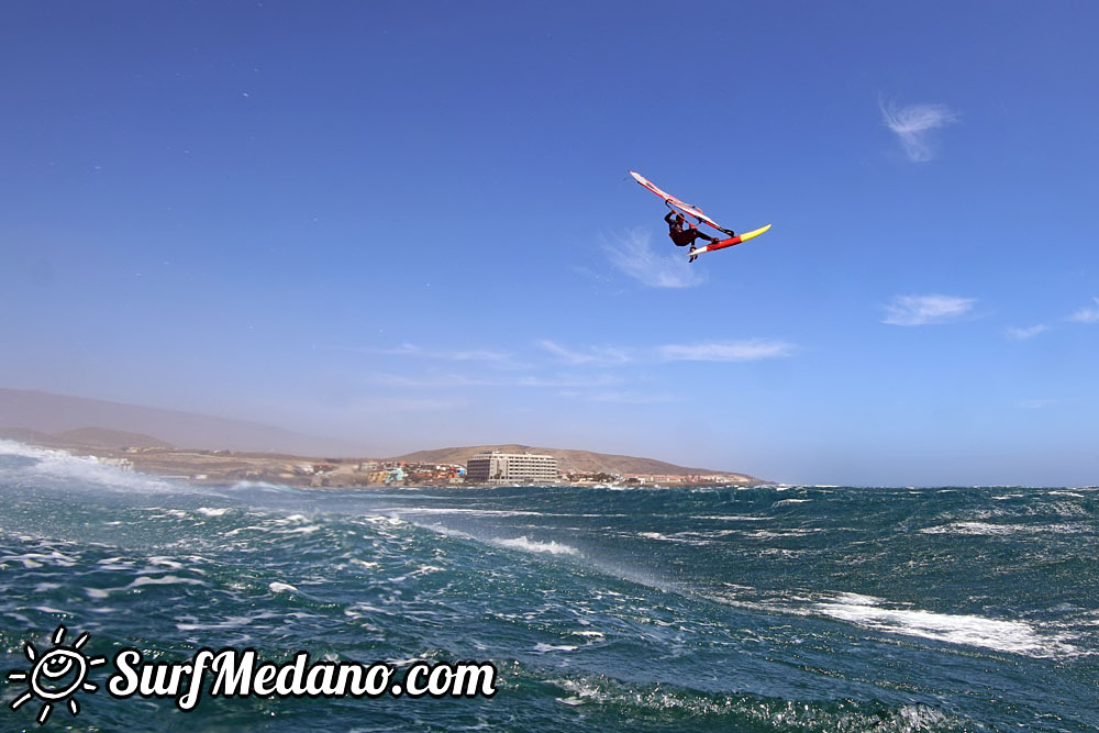  Wave windsurfing at El Cabezo in El Medano Tenerife 13-03-2017 Tenerife