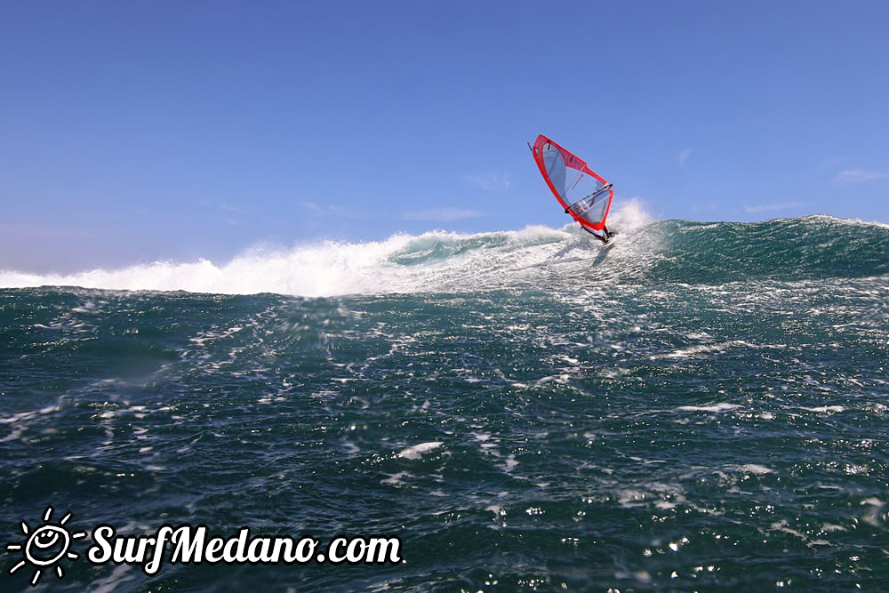  Wave windsurfing at El Cabezo in El Medano Tenerife 13-03-2017 Tenerife
