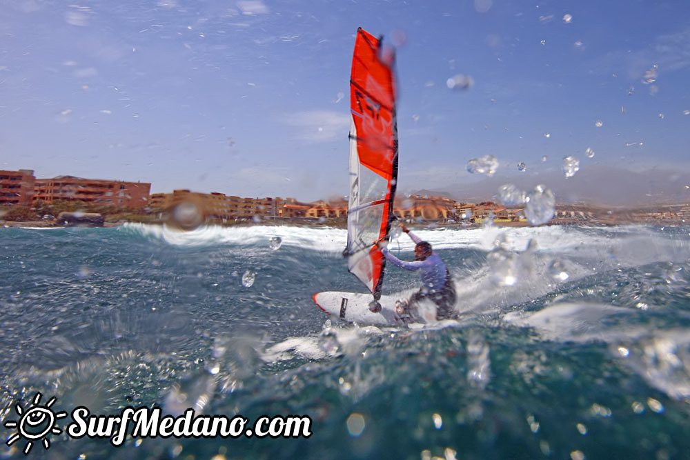  Windsurfing at El Cabezo in El Medano 31-03-2017 Tenerife