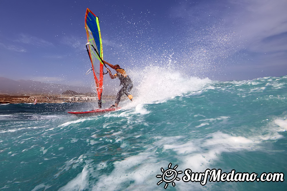  Windsurfing at El Cabezo in El Medano 31-03-2017 Tenerife