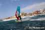 Windsurfing with 30 knots at TWS Playa Sur in El Medano Tenerife 16-09-2017