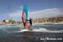 Windsurfing with 30 knots at TWS Playa Sur in El Medano Tenerife 16-09-2017