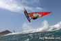 Windsurfing with 30 knots at TWS Playa Sur in El Medano Tenerife 16-09-2017