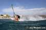 Windsurfing with 30 knots at TWS Playa Sur in El Medano Tenerife 16-09-2017