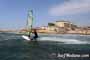 Windsurfing with 30 knots at TWS Playa Sur in El Medano Tenerife 16-09-2017