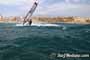 Windsurfing with 30 knots at TWS Playa Sur in El Medano Tenerife 16-09-2017