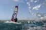 Windsurfing with 30 knots at TWS Playa Sur in El Medano Tenerife 16-09-2017