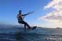 Sunset windsurfing at Harbour Wall in El Medano Tenerife 05-11-2017