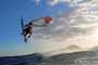 Sunset windsurfing at Harbour Wall in El Medano Tenerife 05-11-2017