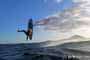 Sunset windsurfing at Harbour Wall in El Medano Tenerife 05-11-2017