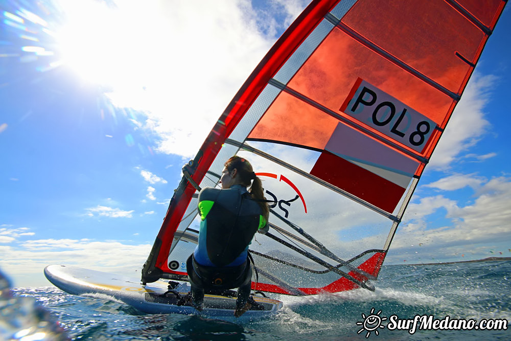  Word and Olimpic champion Zofia Klepacka POL-8 in El Medano 22-01-2017 Tenerife