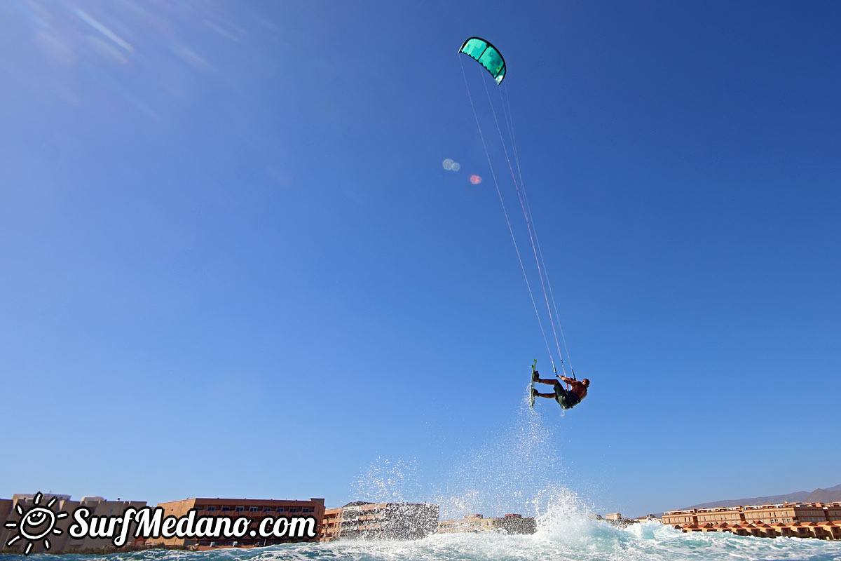 New Years Day windsurfing at El Cabezo in El Medano Tenerife 01-01-2018 Tenerife